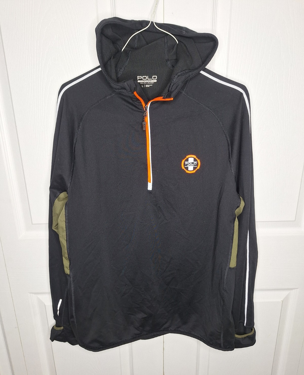 Polo Sport Ralph Lauren Men's Performance 1/2 Zip Running Hoodie size Large